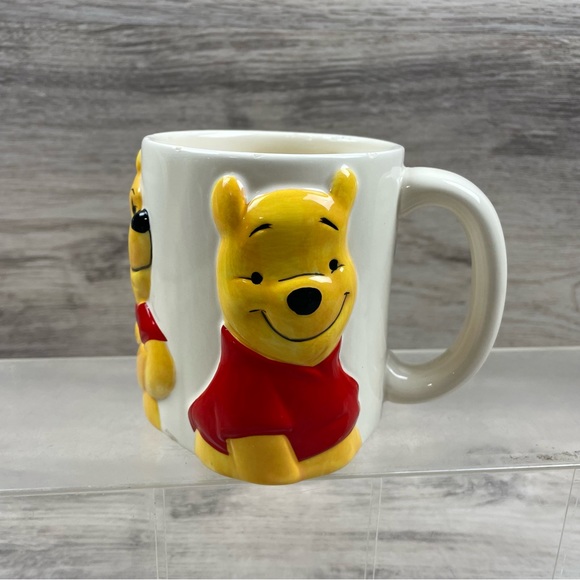 Vintage Disney’s Winnie The Pooh Coffee Mug Collector’s Raised Ceramic - Picture 1 of 6